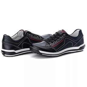 Tenis Masculino Sapatenis Casual Antistress Ranster Couro Legitimo Confortável Amortecimento em Gel