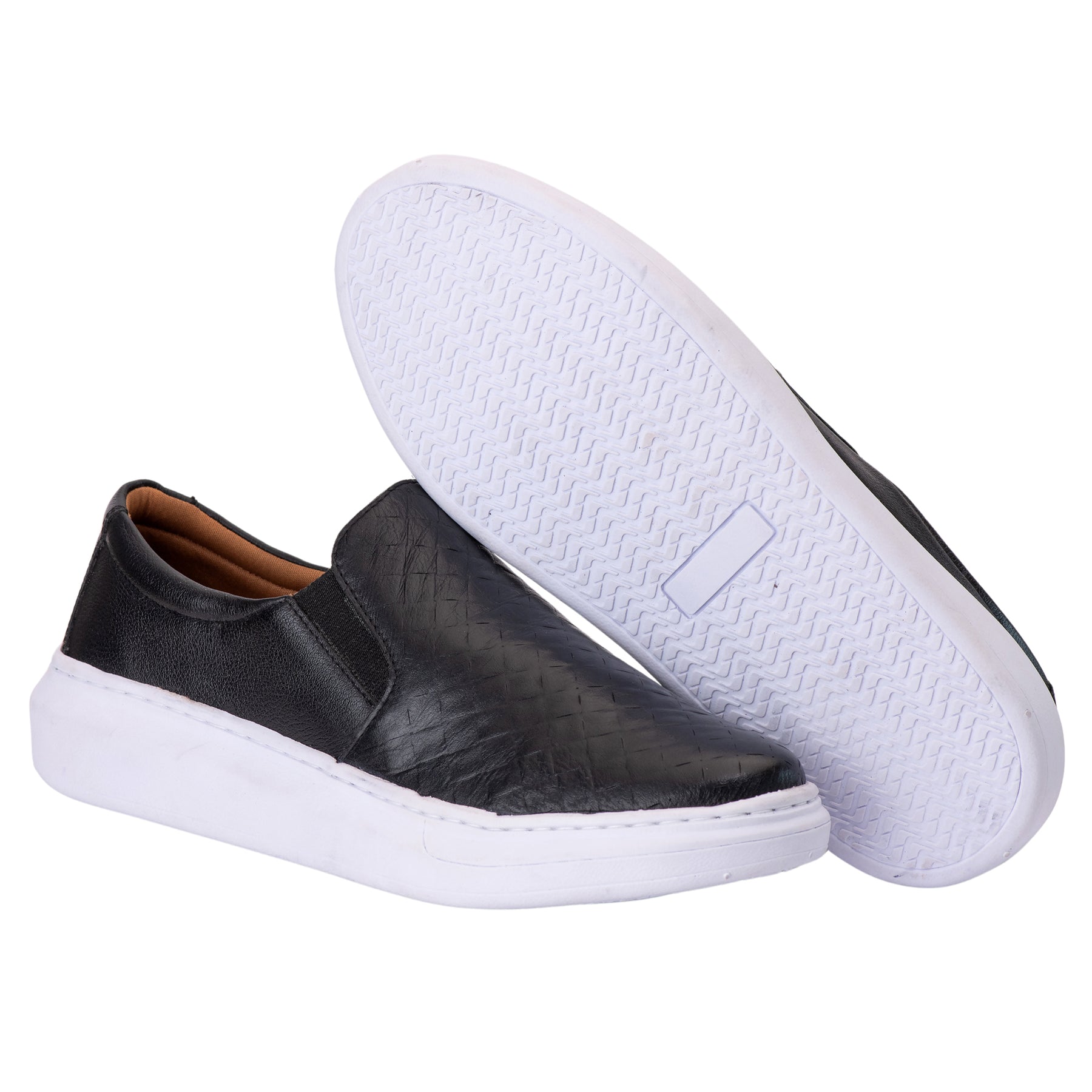 Tênis Masculino Mocassim Slip On Casual Couro Costarini® Compre 01 e Leve 02 + Brinde [Carteira e cinto]🔥