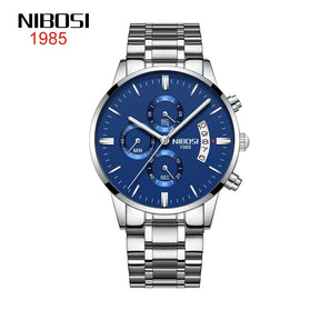 NIBOSI Men Watches Luxury Famous Top Brand Men's Fashion Military Quartz Wristwatch 2309