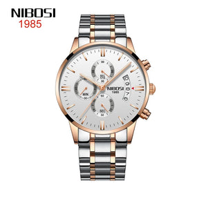 NIBOSI Men Watches Luxury Famous Top Brand Men's Fashion Military Quartz Wristwatch 2309