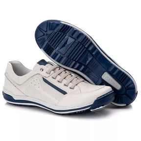 Tenis Masculino Sapatenis Casual Antistress Ranster Couro Legitimo Confortável Amortecimento em Gel