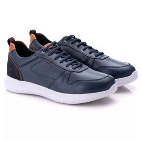 Tenis Masculino Casual Ranster Sapatenis Comfort 100% Couro Legitimo Palmilha Anatômica em Gel