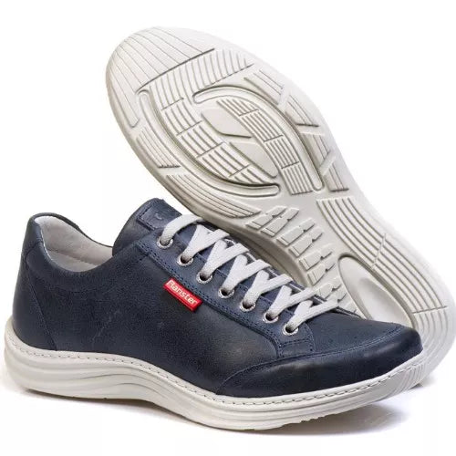 Sapatenis Casual Ranster 100% Couro Tenis Confortável Palmilha Em Gel Plus Promoção