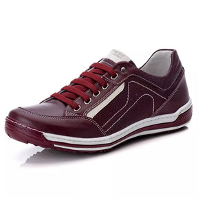 Tenis Masculino Sapatenis Casual Antistress Ranster Couro Legitimo Confortável Amortecimento em Gel