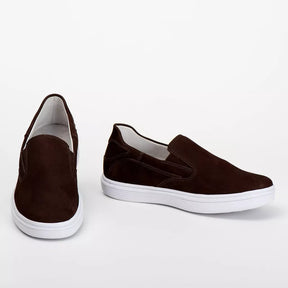 Sapatenis Masculino Slip On Tênis Casual em Couro Ranster Anti-stress