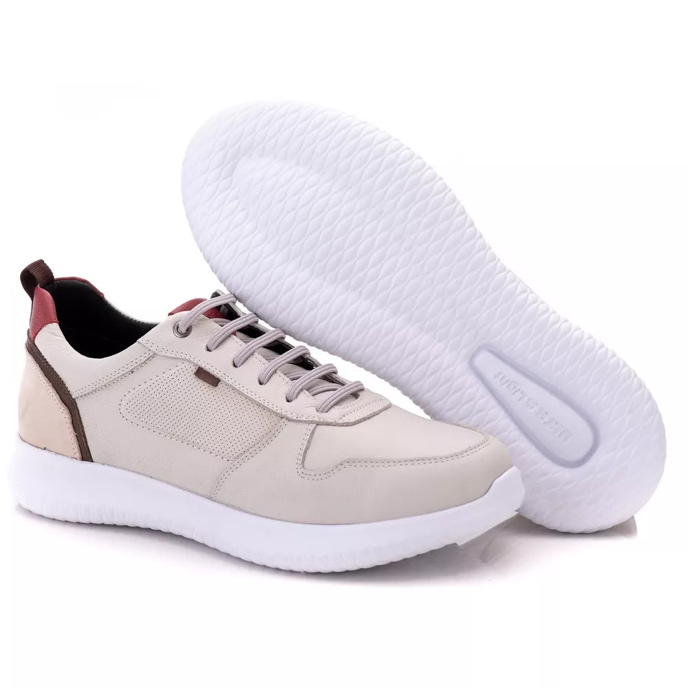 Tenis Masculino Casual Ranster Sapatenis Comfort 100% Couro Legitimo Palmilha Anatômica em Gel