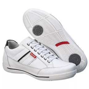 Sapatenis Casual Ranster Comfort Antistress Tenis 100% Couro Legitimo Palmilha Anatômica em Gel Super Confortavel