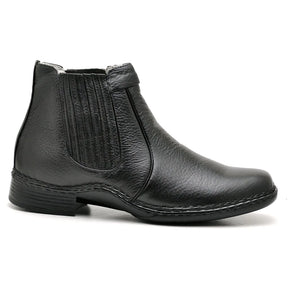 Botina Masculina Bota 100% Couro de Carneiro Legitimo Confortavel Sola Costurada a Mão Ranster Comfort.