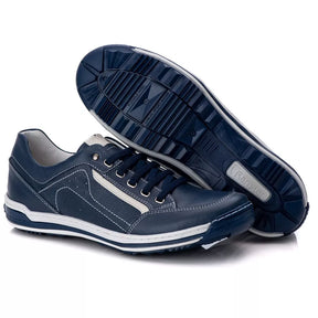 Tenis Masculino Sapatenis Casual Antistress Ranster Couro Legitimo Confortável Amortecimento em Gel