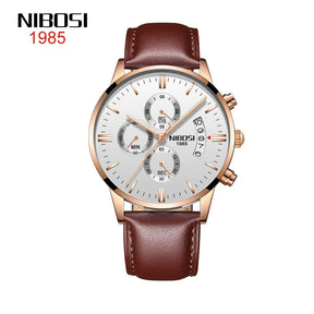 NIBOSI Men Watches Luxury Famous Top Brand Men's Fashion Military Quartz Wristwatch 2309