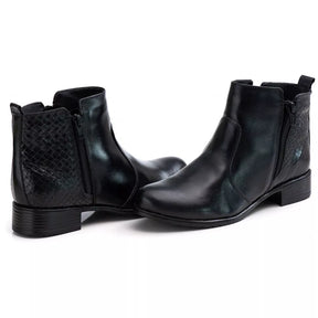 Bota Feminina Estilo Coturno Feminino Ranster Cano Curto Couro 100% Legitimo Lançamento 2021