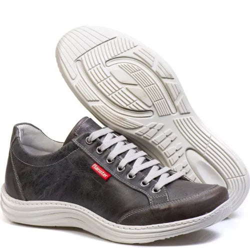 Sapatenis Casual Ranster 100% Couro Tenis Confortável Palmilha Em Gel Plus Promoção