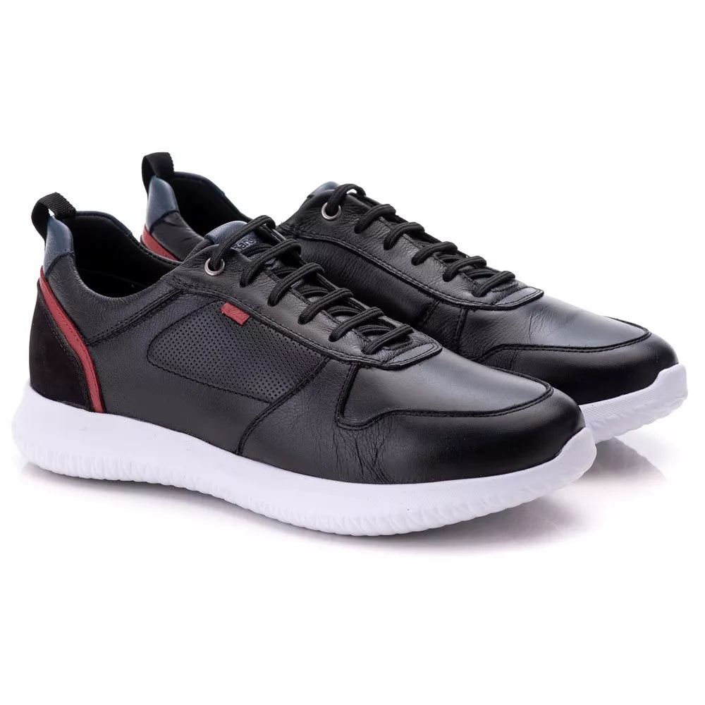 Tenis Masculino Casual Ranster Sapatenis Comfort 100% Couro Legitimo Palmilha Anatômica em Gel