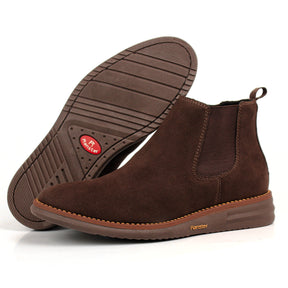 Compre 1 e Leve 2 Botina Masculina Chelsea Couro Camurça