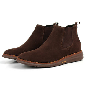 Compre 1 e Leve 2 Botina Masculina Chelsea Couro Camurça