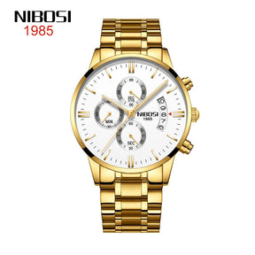 NIBOSI Men Watches Luxury Famous Top Brand Men's Fashion Military Quartz Wristwatch 2309