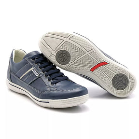 Sapatenis Casual Ranster Comfort Antistress Tenis 100% Couro Legitimo Palmilha Anatômica em Gel Super Confortavel