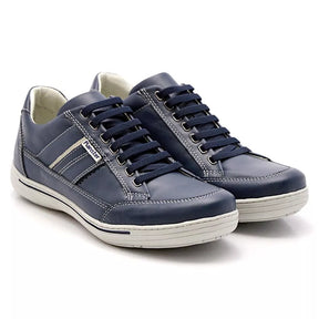 Sapatenis Casual Ranster Comfort Antistress Tenis 100% Couro Legitimo Palmilha Anatômica em Gel Super Confortavel