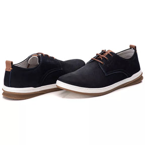 Sapatenis Masculino Casual Oxford Ranster Comfort 100% Couro Legitimo Palmilha Ultra Gel Confortavel