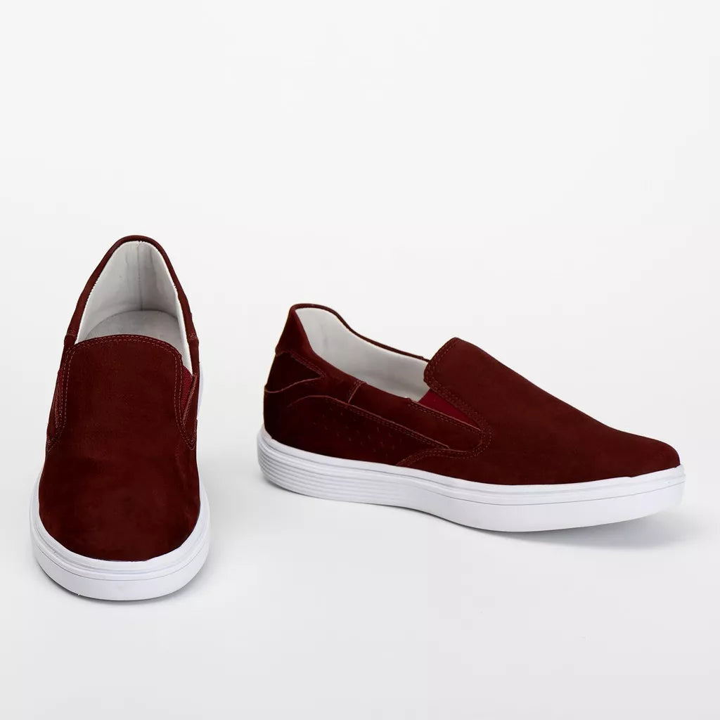 Sapatenis Masculino Slip On Tênis Casual em Couro Ranster Anti-stress