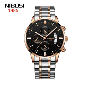 NIBOSI Men Watches Luxury Famous Top Brand Men's Fashion Military Quartz Wristwatch 2309