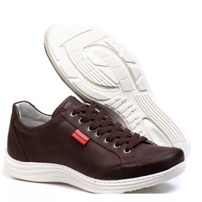 Sapatenis Casual Ranster 100% Couro Tenis Confortável Palmilha Em Gel Plus Promoção