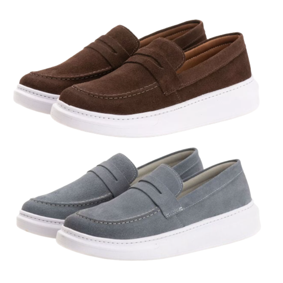 Kit 2 Pares - Slip On - Camurça