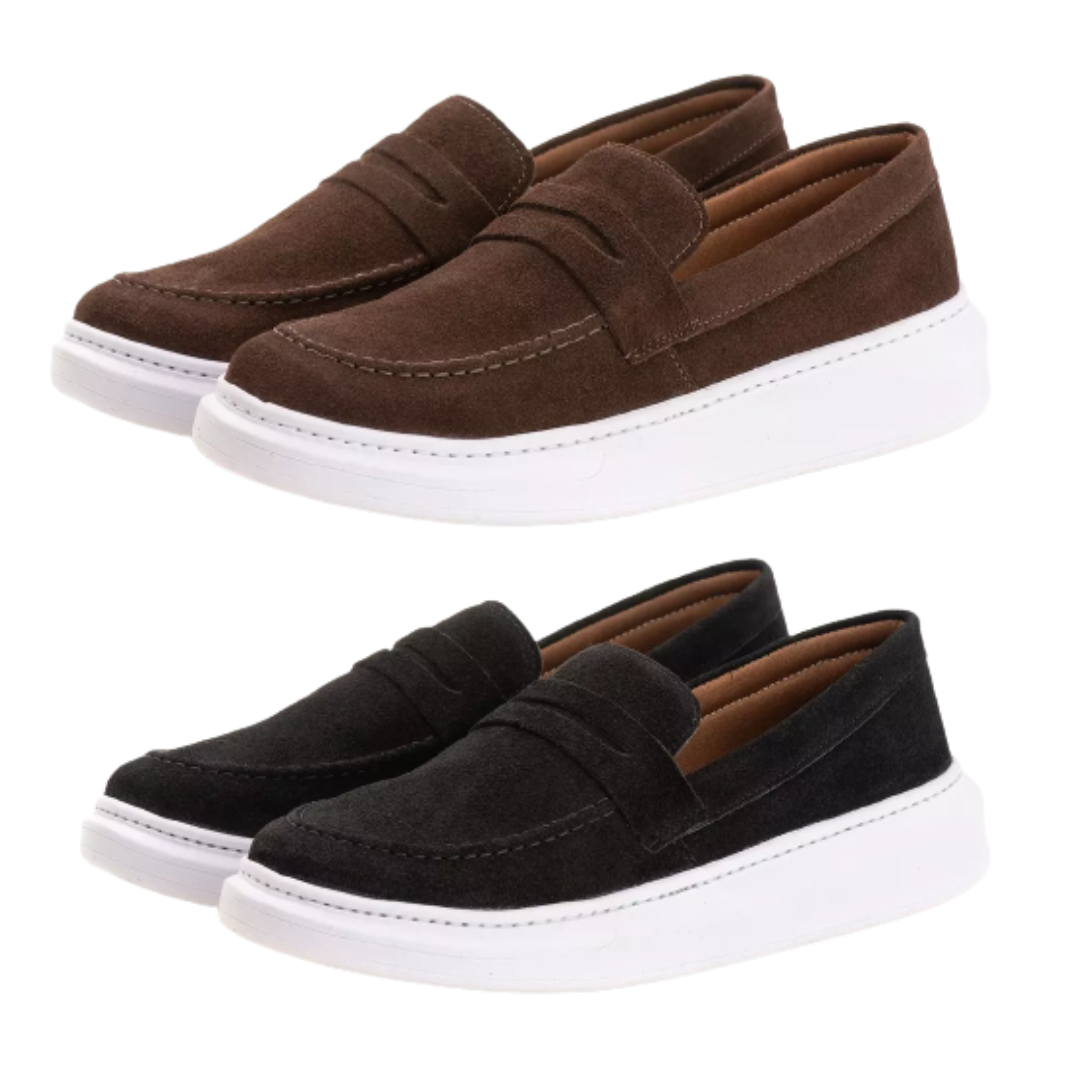 Kit 2 Pares - Slip On - Camurça